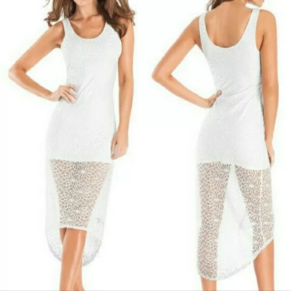 GUESS BY MARCIANO FLORENCE LACE MAXI DRESS XS - Picture 3 of 7